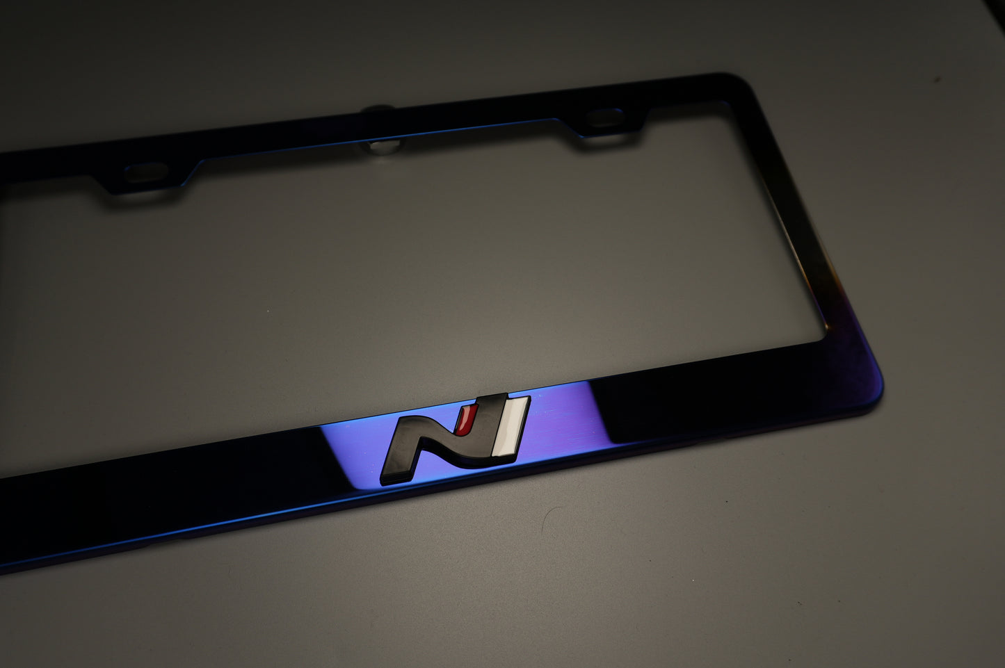 License Plate Frame Hyundai N for Elantra N Kona N Veloster N Neo Chrome or Ti