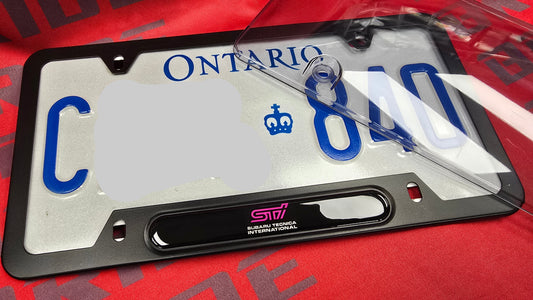 Liscense Plate Frame STI aluminum alloy frame WRX STI