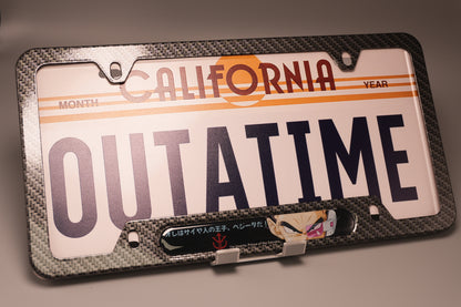 Saiyan Elite License plate frame with Vegeta