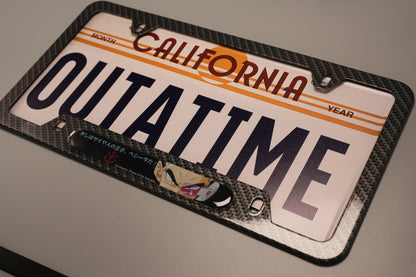 Saiyan Elite License plate frame with Vegeta