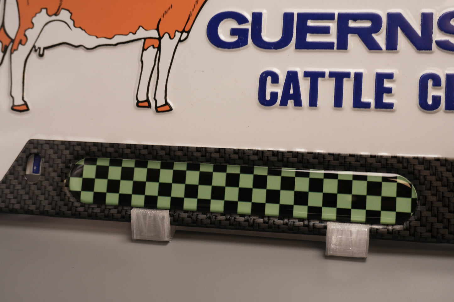 License plate frame aluminum - Demon slayer Tanjiro cloth pattern