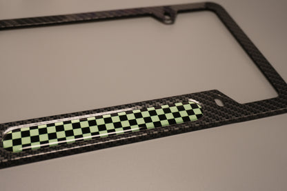 License plate frame aluminum - Demon slayer Tanjiro cloth pattern