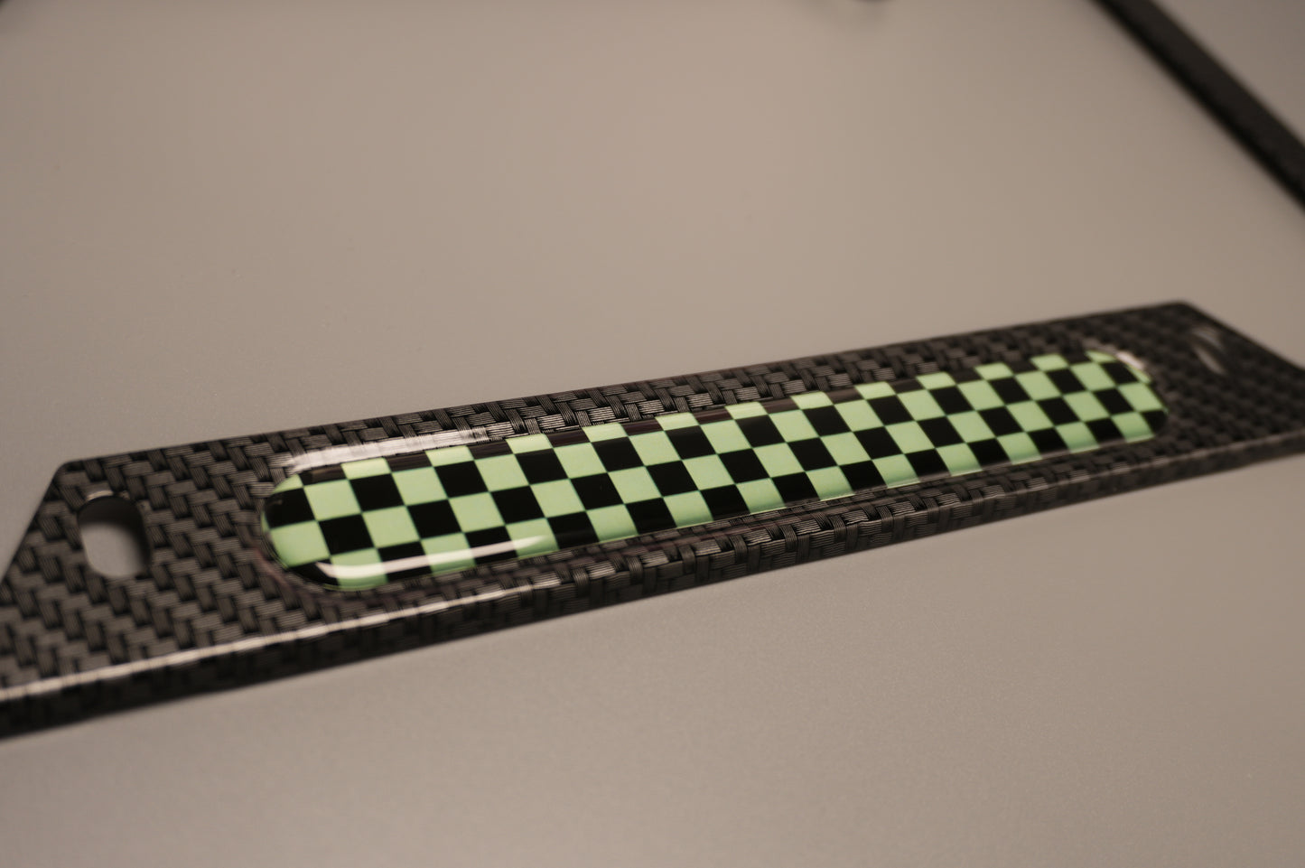 License plate frame aluminum - Demon slayer Tanjiro cloth pattern