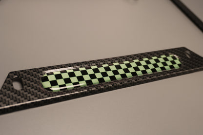 License plate frame aluminum - Demon slayer Tanjiro cloth pattern