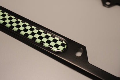 License plate frame aluminum - Demon slayer Tanjiro cloth pattern