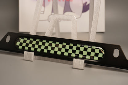 License plate frame aluminum - Demon slayer Tanjiro cloth pattern