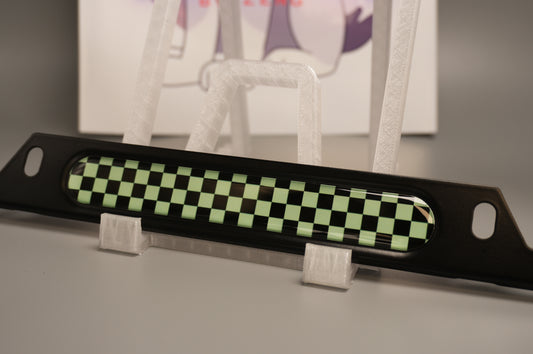 License plate frame aluminum - Demon slayer Tanjiro cloth pattern