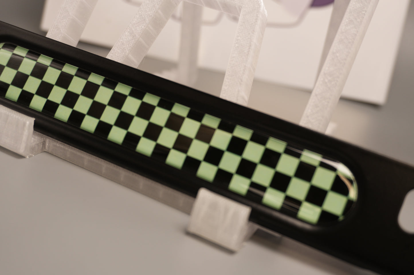 License plate frame aluminum - Demon slayer Tanjiro cloth pattern