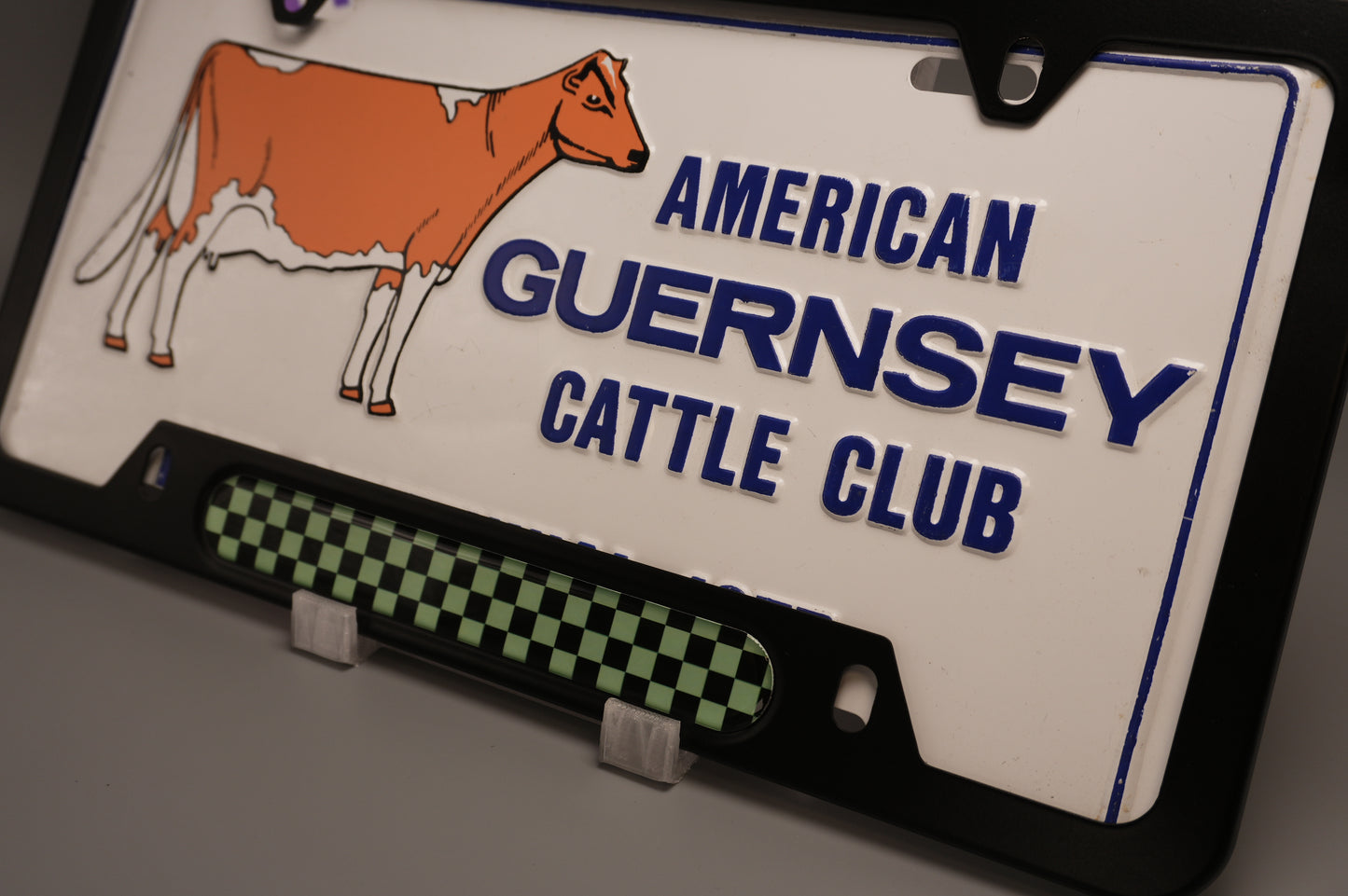 License plate frame aluminum - Demon slayer Tanjiro cloth pattern