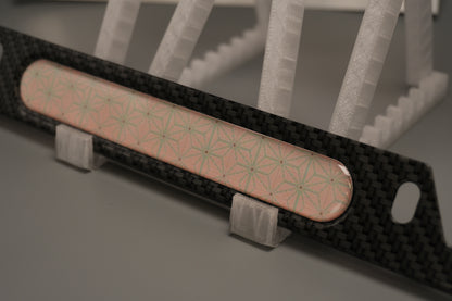 License plate frame aluminum - Demon slayer Nezunko cloth pattern