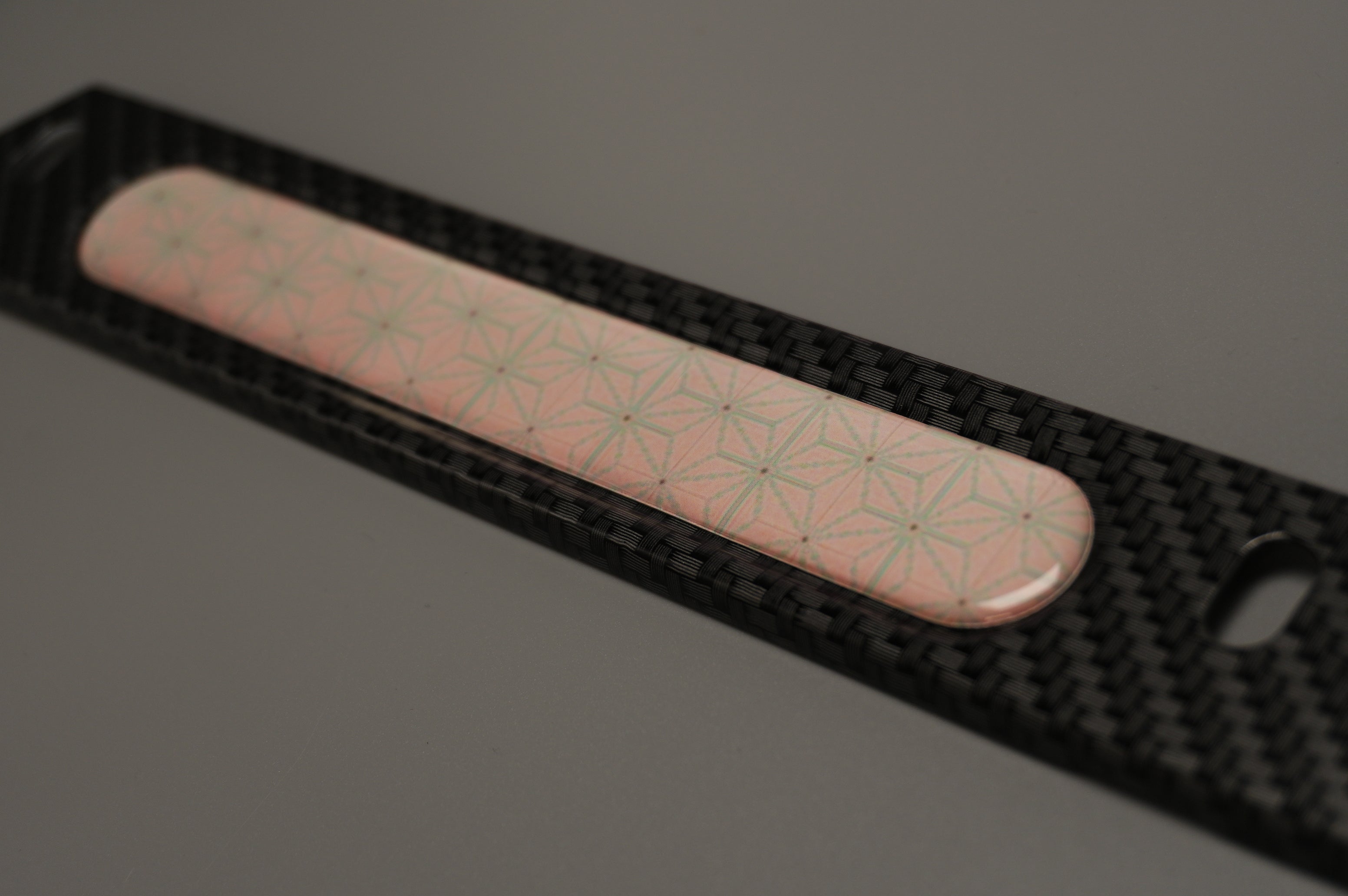 License plate frame aluminum -  Nezunko cloth pattern