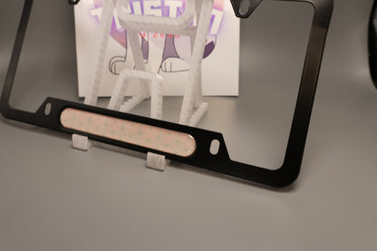 License plate frame aluminum - Demon slayer Nezunko cloth pattern