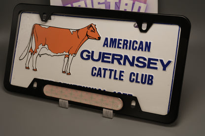 License plate frame aluminum - Demon slayer Nezunko cloth pattern