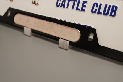 License plate frame aluminum - Demon slayer Nezunko cloth pattern