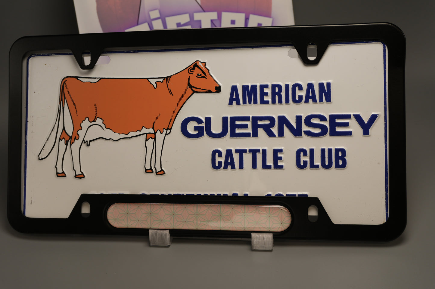 License plate frame aluminum - Demon slayer Nezunko cloth pattern