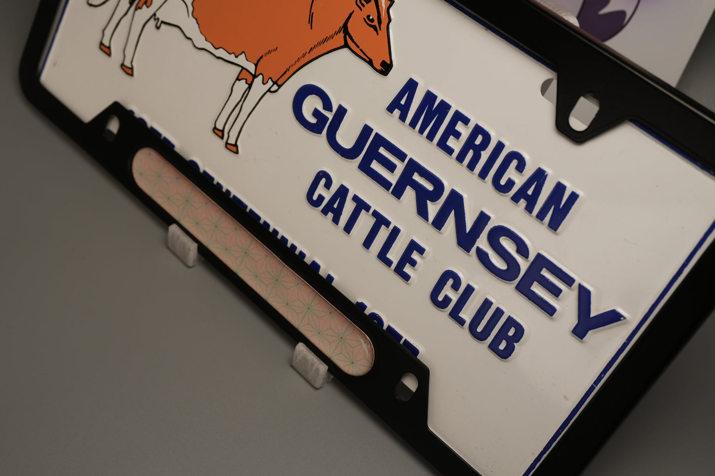 License plate frame aluminum - Demon slayer Nezunko cloth pattern