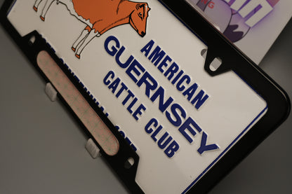 License plate frame aluminum - Demon slayer Nezunko cloth pattern