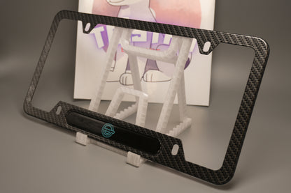 License plate frame aluminum - Laughing man - Ghost in a shell