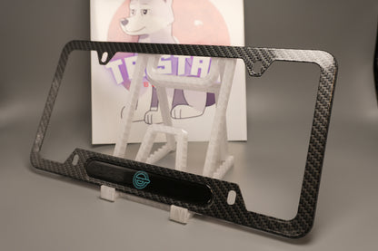 License plate frame aluminum - Laughing man - Ghost in a shell