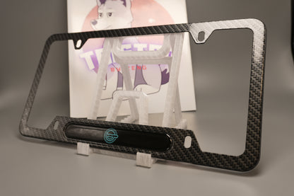 License plate frame aluminum - Laughing man - Ghost in a shell