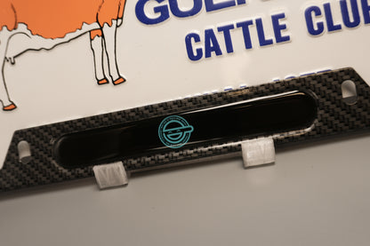 License plate frame aluminum - Laughing man - Ghost in a shell