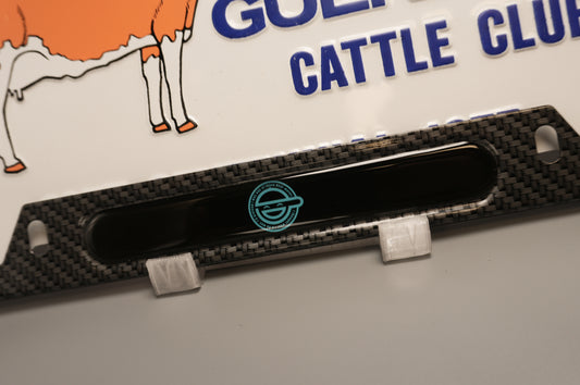 License plate frame aluminum - Laughing man - Ghost in a shell