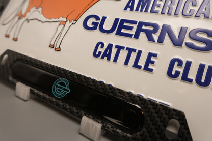 License plate frame aluminum - Laughing man - Ghost in a shell