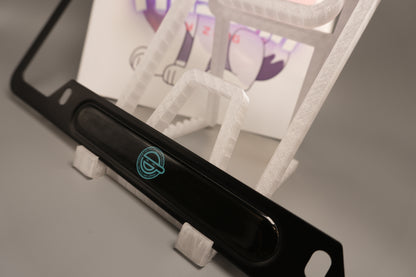 License plate frame aluminum - Laughing man - Ghost in a shell