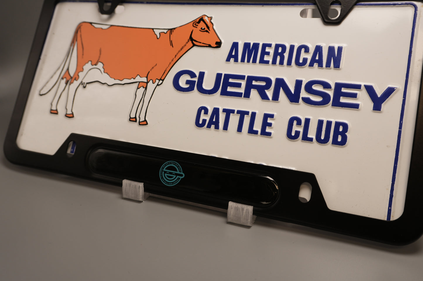 License plate frame aluminum - Laughing man - Ghost in a shell