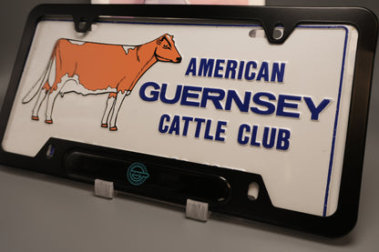 License plate frame aluminum - Laughing man - Ghost in a shell