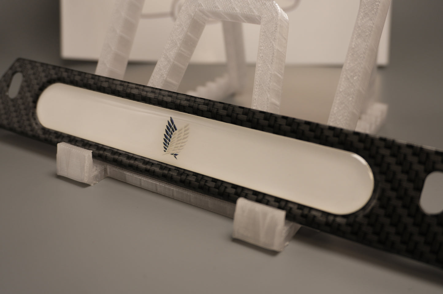 License plate frame aluminum - wings of freedom - attack on titan