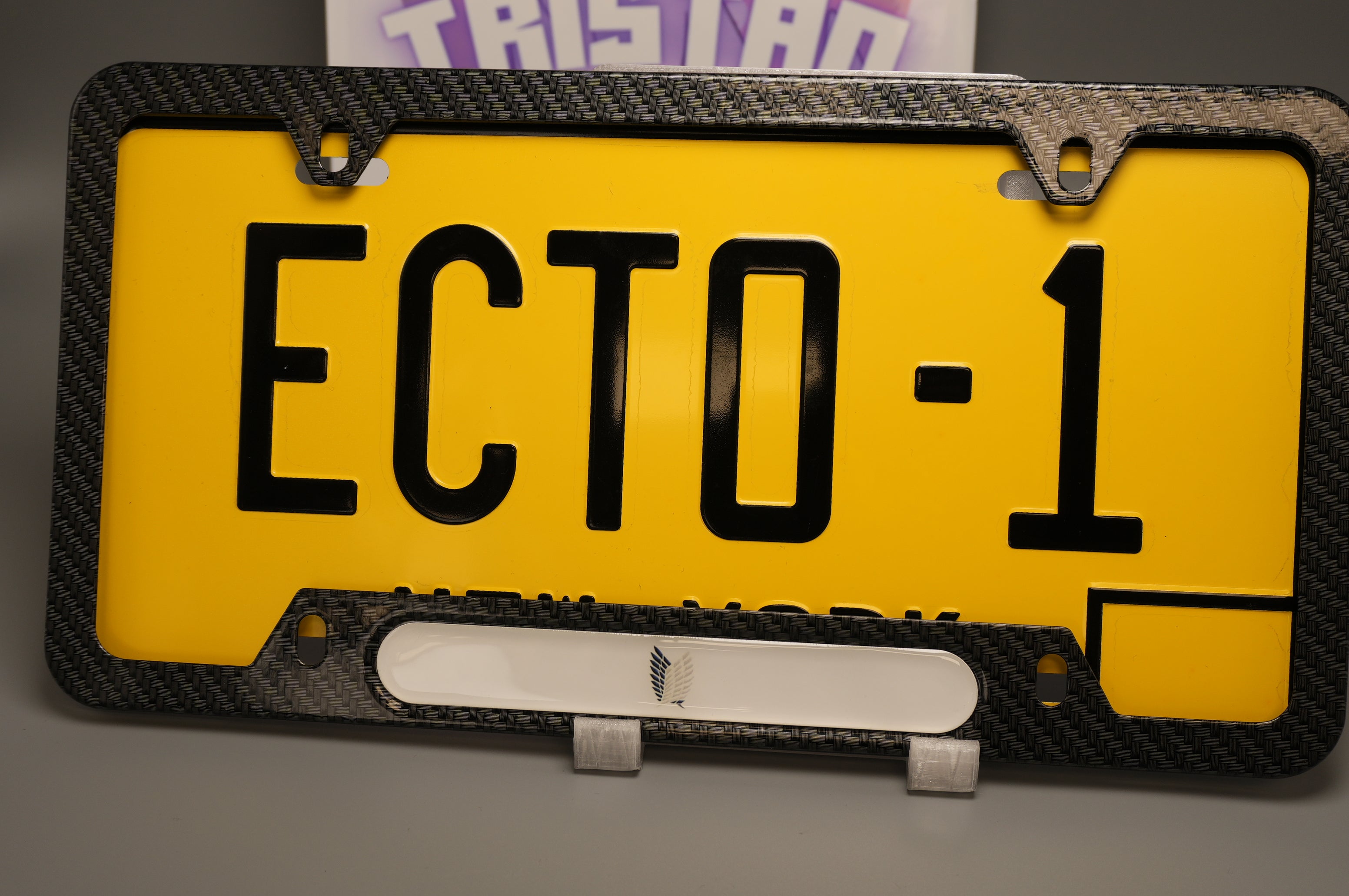 License plate frame aluminum - wings of freedom - attack on titan