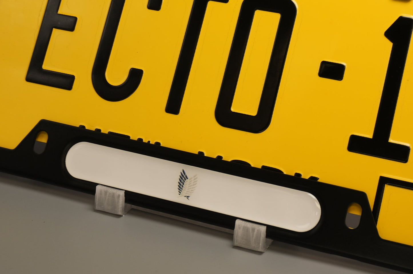 License plate frame aluminum - wings of freedom - attack on titan