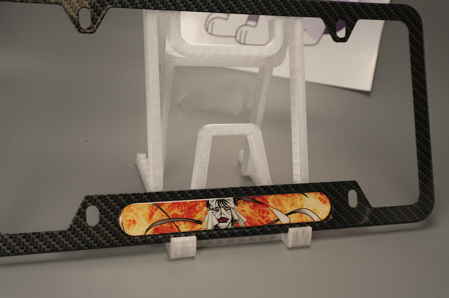 License plate frame aluminum - Anime Rurouni Kenshin SHISHIO SAMA