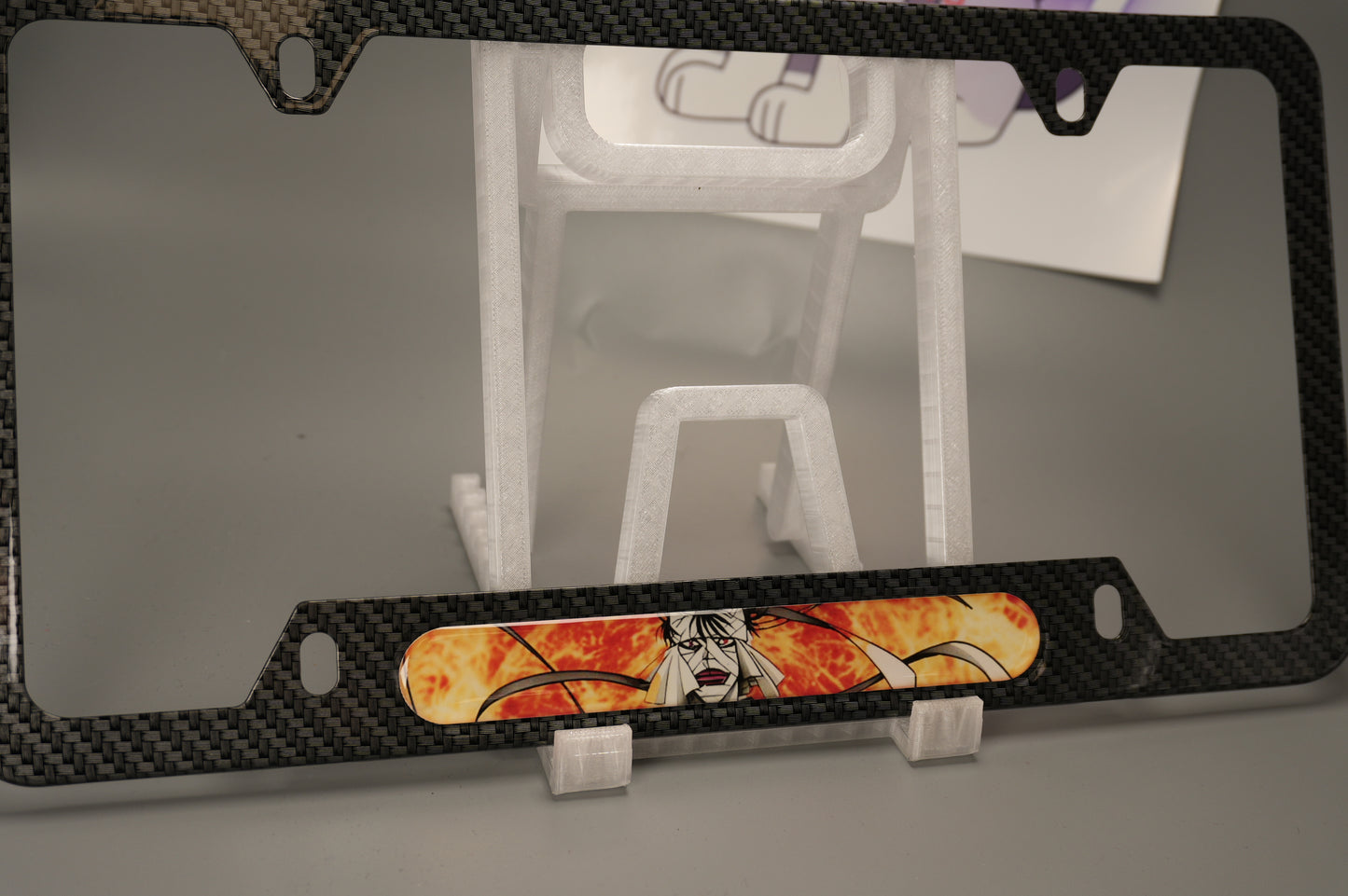 License plate frame aluminum - Anime Rurouni Kenshin SHISHIO SAMA