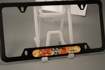 License plate frame aluminum - Anime Rurouni Kenshin SHISHIO SAMA