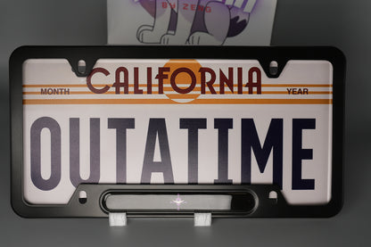 License plate frame aluminum - Anime White beard jolly roger