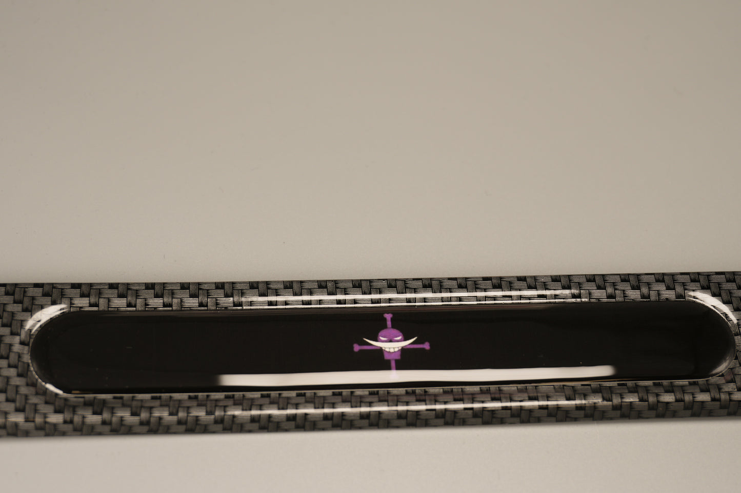 License plate frame aluminum - Anime White beard jolly roger