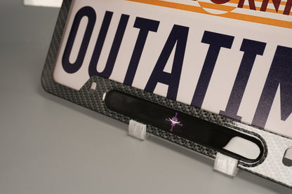 License plate frame aluminum - Anime White beard jolly roger