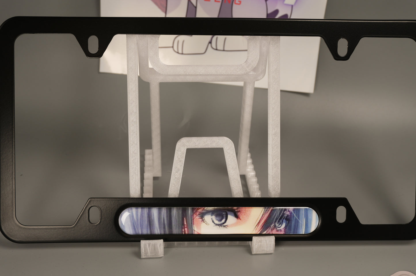 License plate frame aluminum - Anime Mikasa Attack of titans