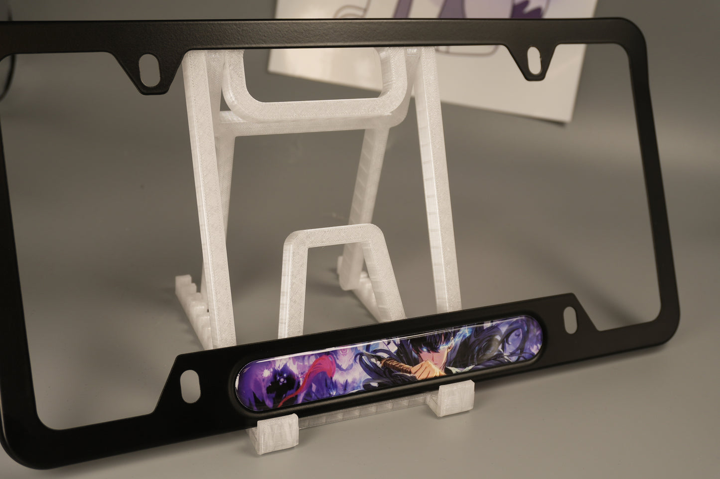 License plate frame aluminum - Solo leveling Jin woo