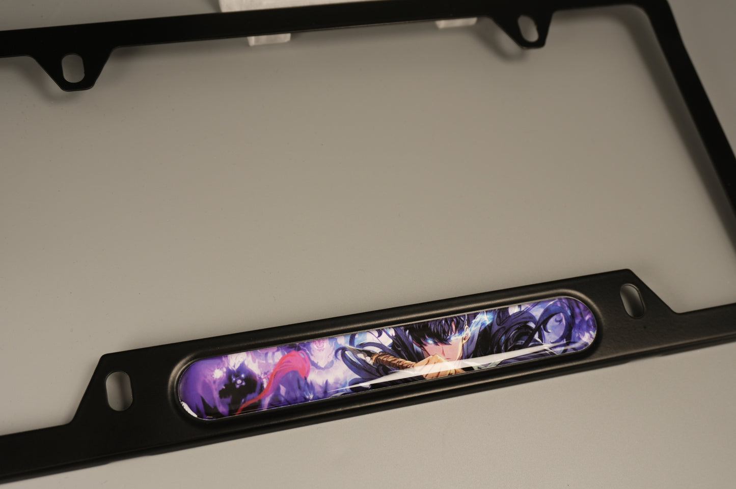 License plate frame aluminum - Solo leveling Jin woo