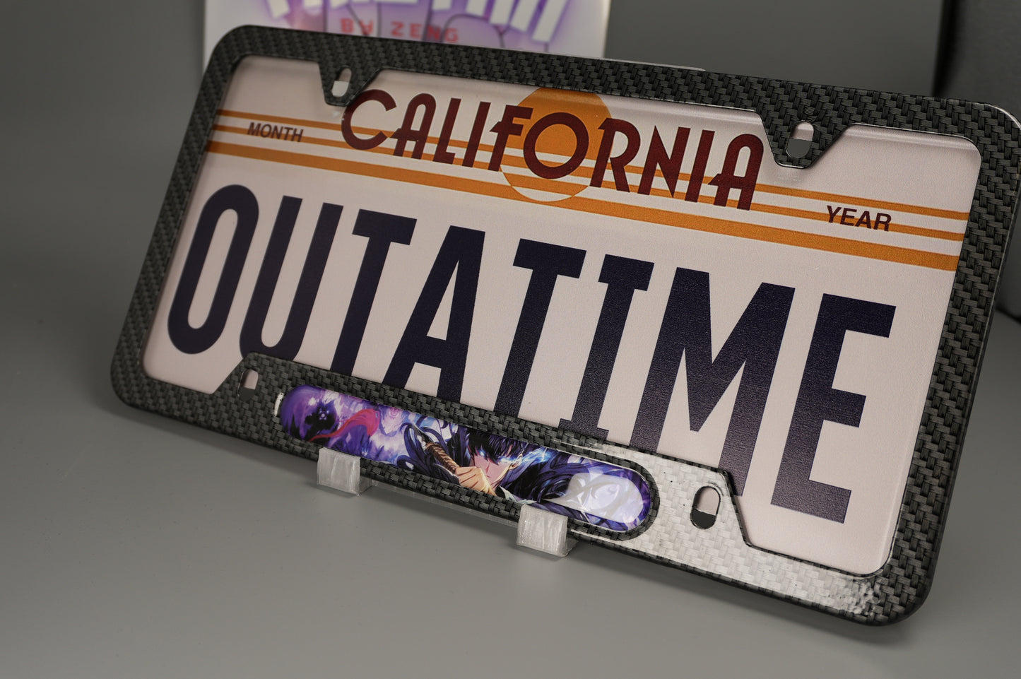 License plate frame aluminum - Solo leveling Jin woo