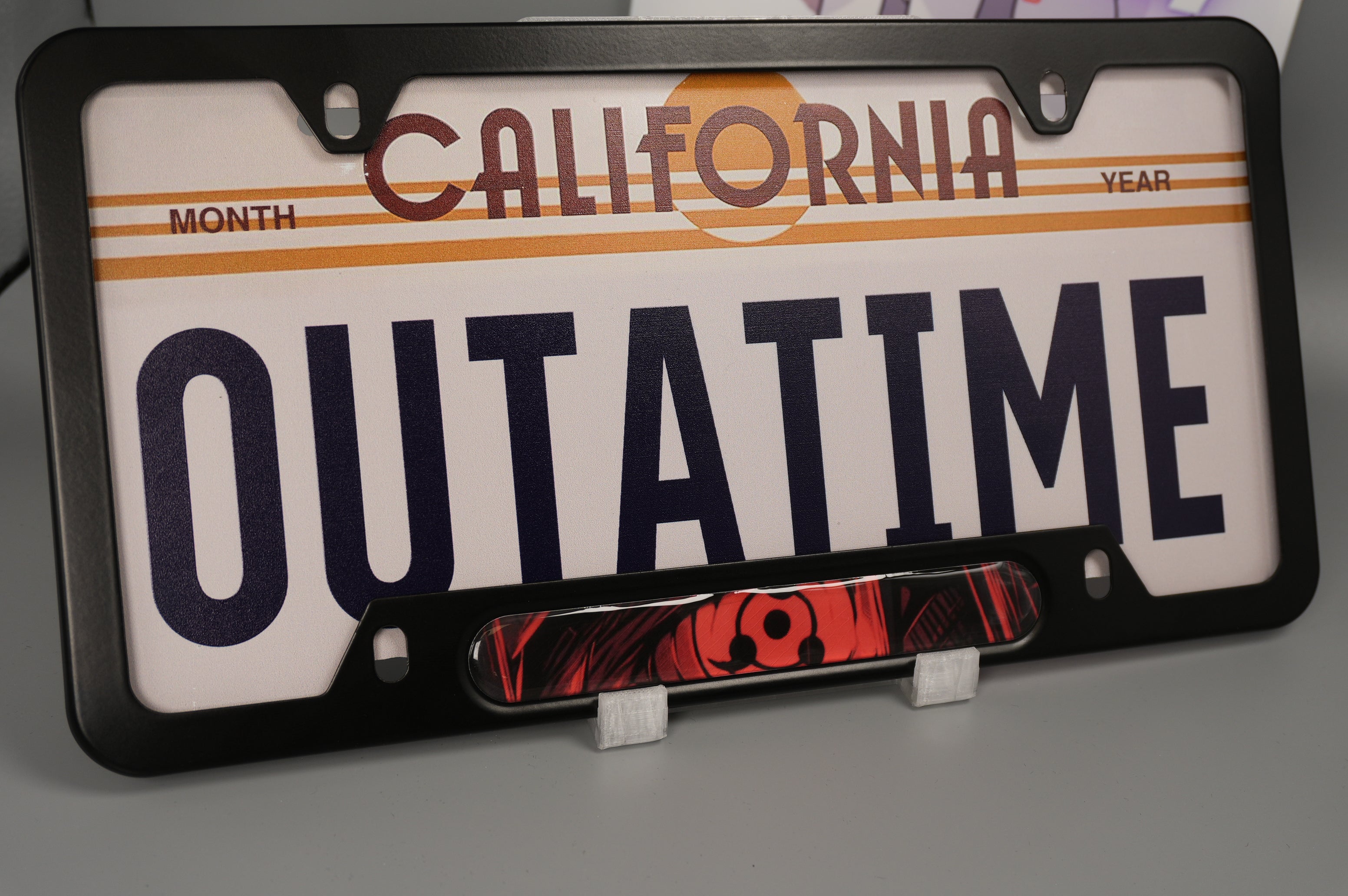 License plate frame aluminum Anime -Sharingan art