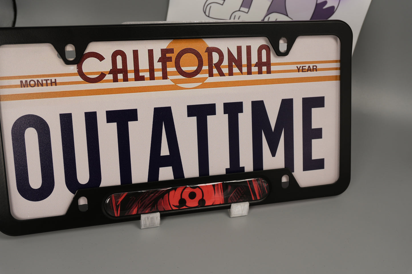 License plate frame aluminum Anime -Sharingan art