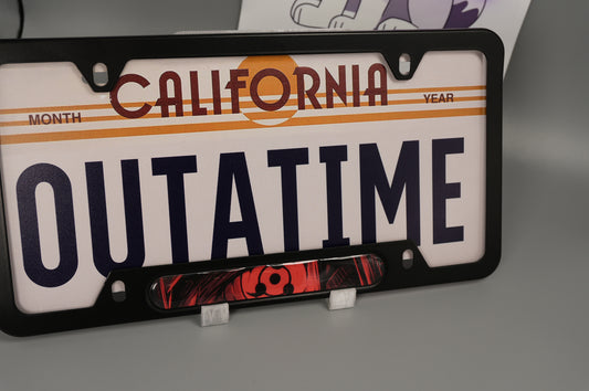License plate frame aluminum Anime -Sharingan art