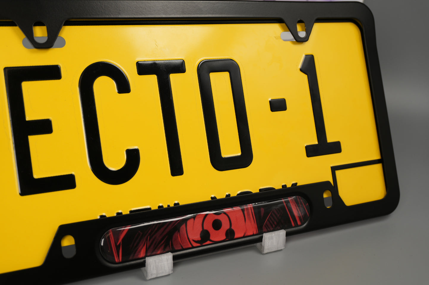 License plate frame aluminum Anime -Sharingan art