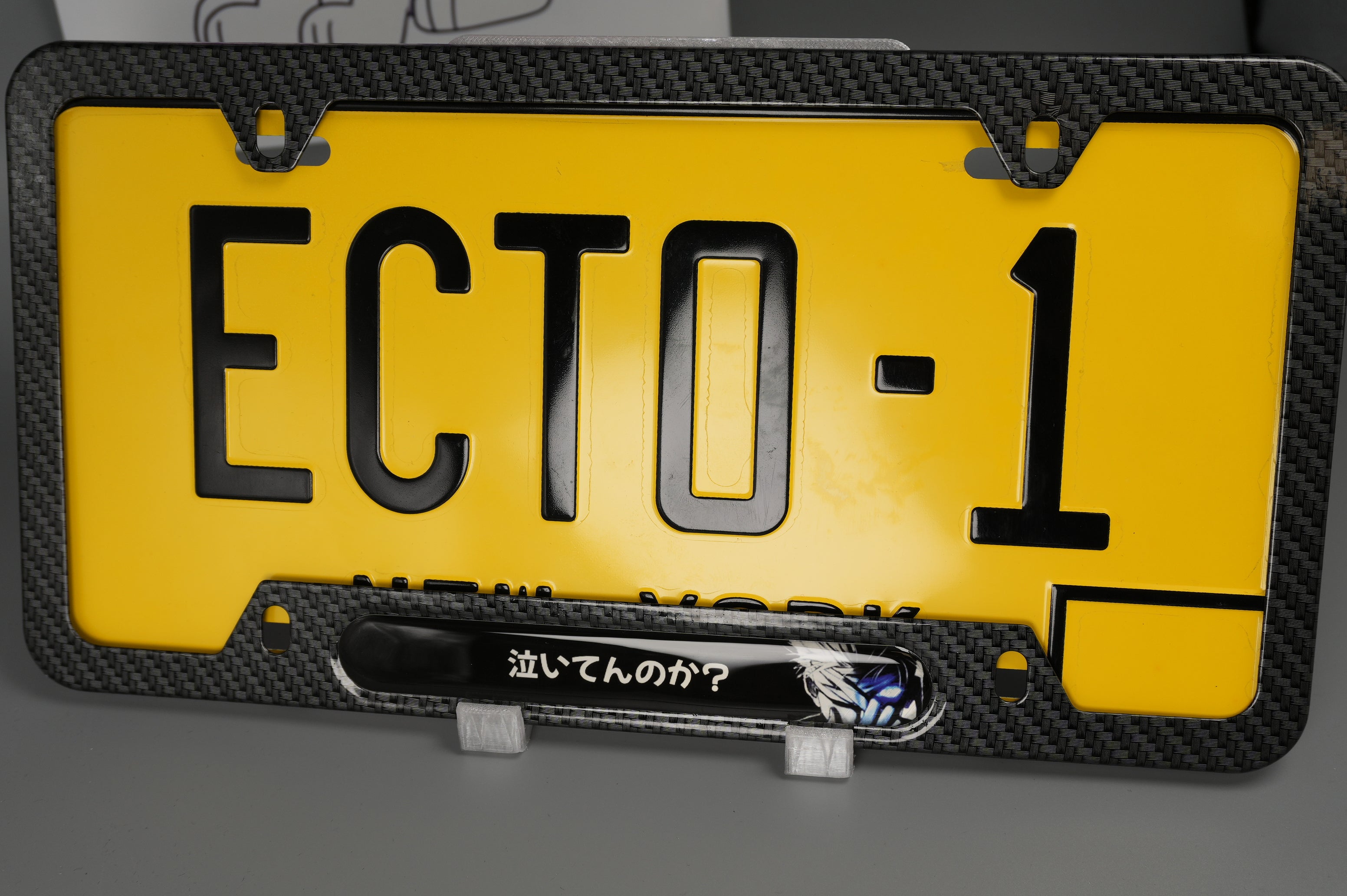 License plate frame aluminum Anime -  Gojo