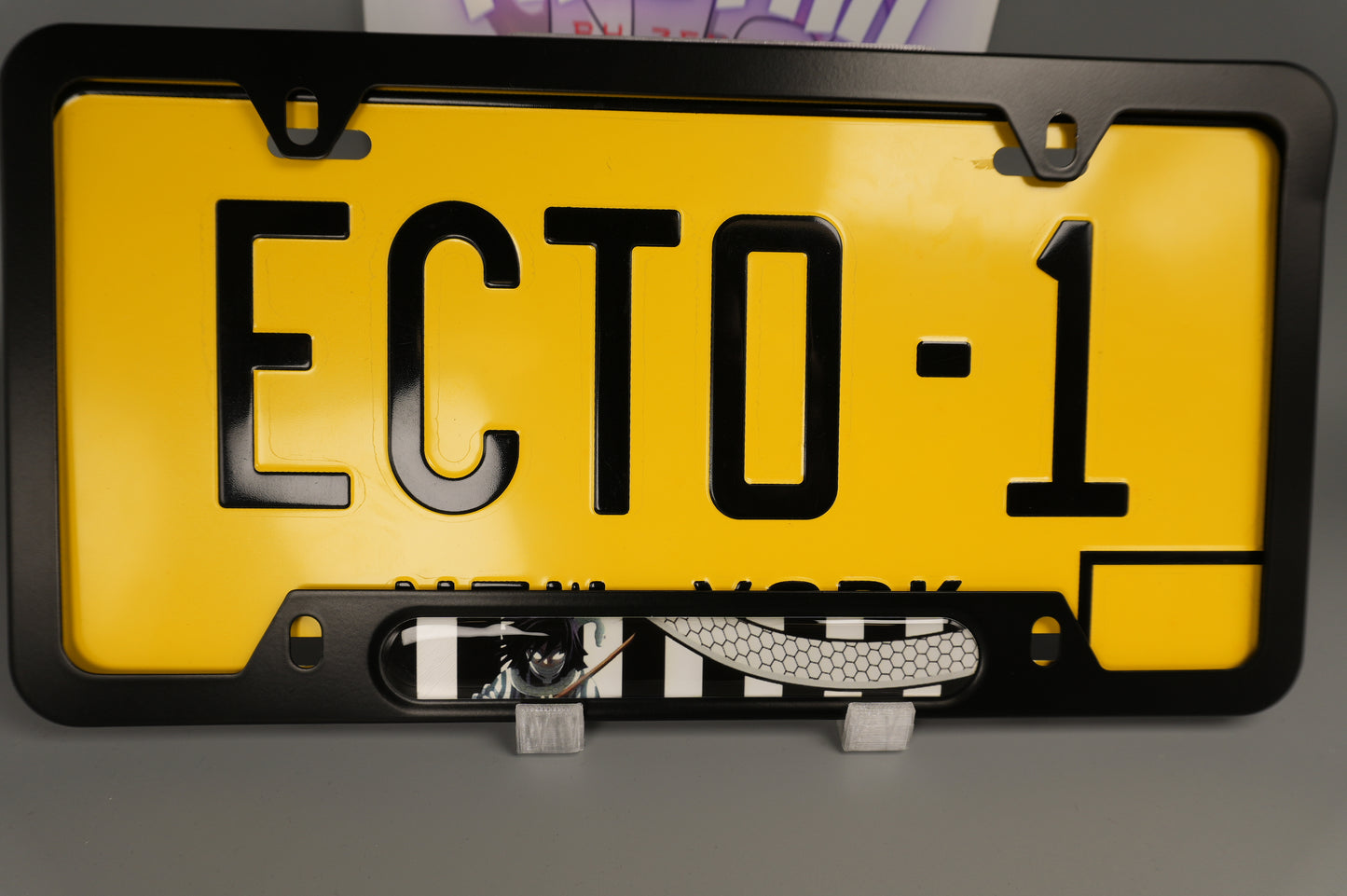 License plate frame aluminum Anime - Obanai Iguro, the Serpent Hashira Demon Slayer (fan art)