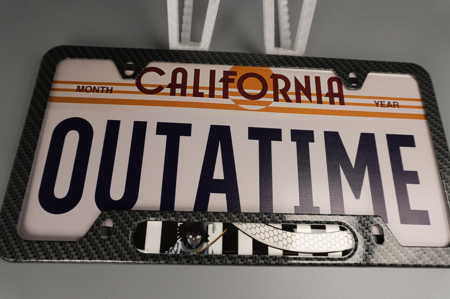 License plate frame aluminum Anime - Obanai Iguro, the Serpent Hashira Demon Slayer (fan art)